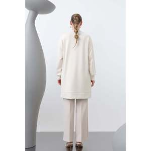 เสื้อคลุมผู้หญิงทรงสวย คอวี ผ้าทอสีดำ ระบายอากาศได้ดี เหมาะสำหรับใส่ในชีวิตประจำวัน สไตล์ลำลอง - Product Image 1