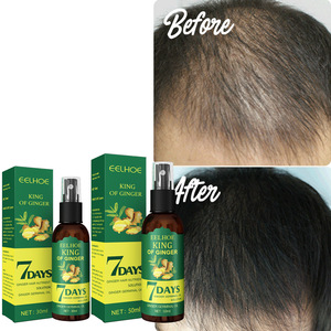 Dung dịch dưỡng tóc kích thích mọc tóc dạng xịt gừng bán buôn, phục hồi hư tổn da đầu, giúp tóc chắc khỏe và mượt mà - Product Image 3