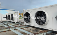 Refroidisseur évaporatif industriel YKF à faible bruit avec module à 6 ventilateurs, échangeur de chaleur à serpentin tubulaire, refroidisseur à sec pour l'industrie électrique