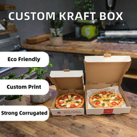 Boîtes à pizza jetables personnalisées, écologiques, en carton ondulé, extra longues et surdimensionnées, avec pelliculage mat, pour la vente en gros