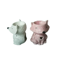 Brûleur à mazout moderne en céramique de porcelaine pour décorations de maison support de diffuseur d'aromathérapie d'encens d'encens de Noël pour brûleur de cire