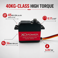 Servomotor de 40KG de Alto Torque, Servo Digital XQ POWER XQ-S3240M con Engranaje de Titanio, Resistente al Agua, para Brazo Robótico, Coche RC, Venta al Por Mayor OEM 6.8V