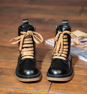 Nouvelles bottes en cuir pour enfants, garçons et filles, chaussures décontractées à lacets, chaussures d'étudiant, bottes à la mode pour bébés et enfants, bottes à la cheville pour l'automne - Product Image 3
