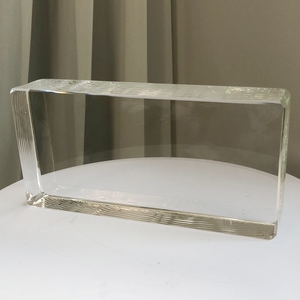 Jyg 240*115*48 Nóng Chảy Mặt Đất Tốt Hai Bên Rõ Ràng Rắn Pha <span class=keywords><strong>L</strong></span>ê Thủy Tinh Gạch Khối Các Tòa Nhà Tường Thủy Tinh Khối Nhà Trang Trí - Product Image 2