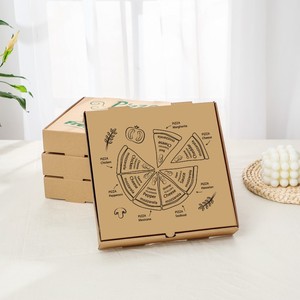 Caja para Pizza con Logotipo Personalizado, Caja Triangular para Pizza, Caja de Papel Ecológica de Grado Alimenticio - Product Image 5