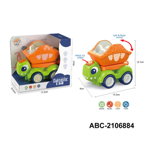 Jouets porte-bonheur : Nouveaux jouets de voiture personnalisés avec logo, dinosaure musical marchant, son et lumière, jouet de voiture pour bébé - Product Image 3