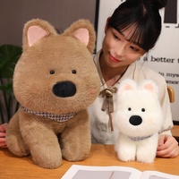 Peluche de luxe légère et adorable, chien West Highland White Terrier, cadeau d'anniversaire, super douce, rembourrage en coton PP, polyester lavé