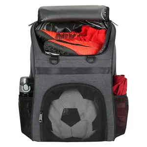 Große Kapazität Sporta us rüstung Taschen Fußball Schuh tasche Schul gymnastik Outdoor Fußball tasche Rucksack mit Ballfach