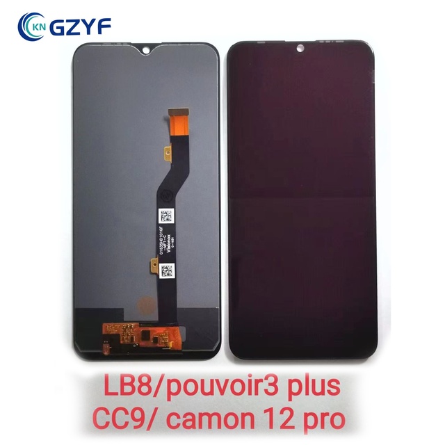LCD Touch Screen Assembly for Tecno LB8 Pouvoir3 Plus CC9 Camong 12 Pro Spare Parts Lcd Replacement for Tecno LB8 Pouvoir3 Plus