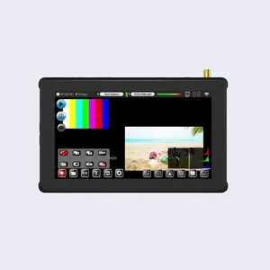 Movmagic comutador de vídeo 4K com tela sensível ao toque para transmissão ao vivo monitor de produções profissionais multicâmera