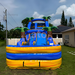 <span class=keywords><strong>Toboggan</strong></span> <span class=keywords><strong>gonflable</strong></span> géant à double piste sur le thème des arbres Huatong pour fêtes d'enfants - Product Image 6