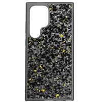 Étui magnétique avec découpe pour appareil photo et béquille en fibre de carbone pour Samsung Galaxy S26 Ultra