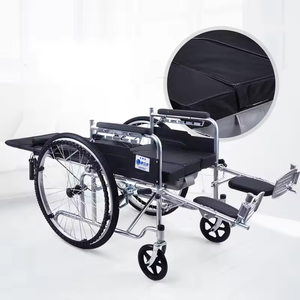 <span class=keywords><strong>Fauteuil</strong></span> <span class=keywords><strong>roulant</strong></span> <span class=keywords><strong>inclinable</strong></span> robuste en acier, <span class=keywords><strong>dossier</strong></span> réglable manuellement, durable avec <span class=keywords><strong>dossier</strong></span> long et confortable - Product Image 2