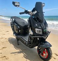 Moto électrique 1000W haute performance pour la ville, scooter électrique 60V pour adultes avec porte-bagages