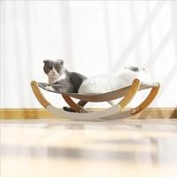 Nuevo Diseño 2022, Asiento de Madera para Gatos con Forma de Luna, Columpio para Gatos, Cama Hamaca para Gatitos, Muebles para Gatos, Regalo