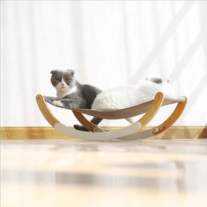 Kursi Ayun Kucing Kayu Desain Baru 2022, Tempat Tidur Hammock Kucing, Furnitur Kucing, Hadiah untuk Kucing - Product Image 5