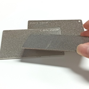 <span class=keywords><strong>Piedra</strong></span> de afilar CBN de doble cara de alta dureza de grado profesional 83mmx51mm 220 #   180 #   Gránulos OEM para Mantenimiento Industrial - Product Image 1