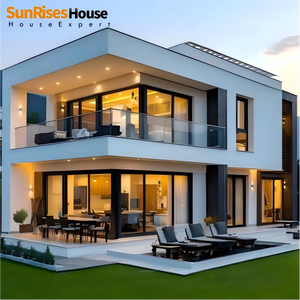 <span class=keywords><strong>Casa</strong></span> <span class=keywords><strong>Prefabricada</strong></span> de Estructura de Acero Ligero, Moderna y Robusta, Villa de Lujo con Construcción de Acero Ligero y Económica - Product Image 1