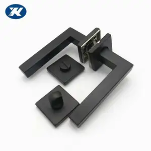 Poignée à levier carrée solide en acier inoxydable de couleur noire Offre Spéciale standard