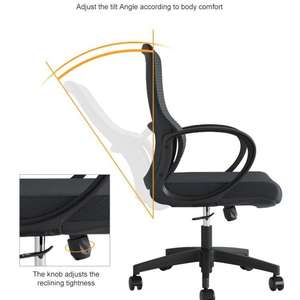 Großhandel Neueste Design-Bürostühle, Äußerst Günstiger Netz-Bürostuhl für den Heimgebrauch, Computerstuhl-Modelle - Product Image 4