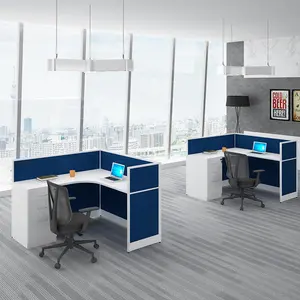 Современным письменным столо из раздела высокое качество открытая рабочая зона офисных рабочих станций, 2 / 4 / 6 сиденья компьютерный стол ножки для офисного стола