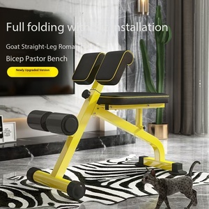 Silla Romana Multifuncional Ajustable, <span class=keywords><strong>Banco</strong></span> Plegable para Ejercicios <span class=keywords><strong>de</strong></span> Abdominales, Sentadillas y Levantamiento <span class=keywords><strong>de</strong></span> Pesas, para Entrenamiento Corporal Completo - Product Image 2