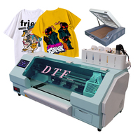 Printer DTF Format Besar ZYJJ Pink XP600 30cm Mesin Cetak Kaos untuk Usaha Kecil Transfer Panas Tekstil Otomatis