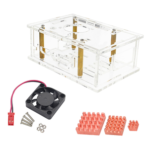 ORANGE Pi 5 Pro บอร์ดผลิต A_OPI5ProCase_01อะคริลิค, เคสพัดลมระบายความร้อนพัดลมระบายความร้อนอะแดปเตอร์ไฟฟ้าการศึกษา - Product Image 6