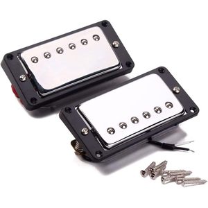 Pastilla para guitarra eléctrica LP, doble bobina cromada para mástil y puente, estilo Les Paul - Product Image 3