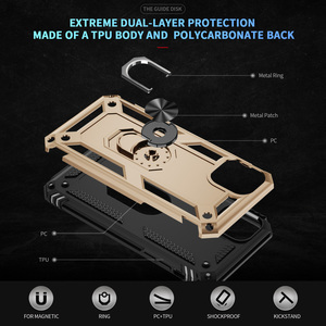 เคสโทรศัพท์ขาตั้งห่วงแม่เหล็กสำหรับ iPhone x XS XR XS 11 12 13 14 15 PRO MAX 8 7 plus 6 <span class=keywords><strong>6S</strong></span> PLUS ฝาครอบป้องกันด้านหลัง - Product Image 5