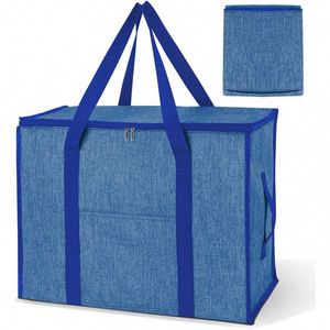 Bolsa de Almacenamiento Extra Grande y Resistente para Mudanza, Impermeable y Lavable, Organizador de Ropa para Mantas, Dormitorio y Armario - Product Image 1