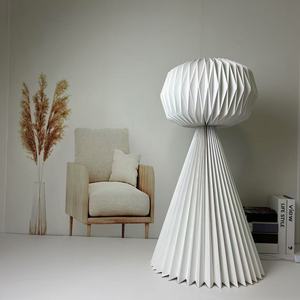 Lampe de table moderne à LED réglable, simple, écologique, flexible, <span class=keywords><strong>abat</strong></span>-<span class=keywords><strong>jour</strong></span> en papier E14 AC, chambre à coucher, bureau, hôtel, café - Product Image 2