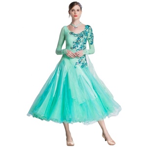 B-18398 <span class=keywords><strong>de</strong></span> baile <span class=keywords><strong>de</strong></span> salón moderno para adultos, <span class=keywords><strong>traje</strong></span> liso personalizado <span class=keywords><strong>de</strong></span> alta gama, gran oferta - Product Image 1