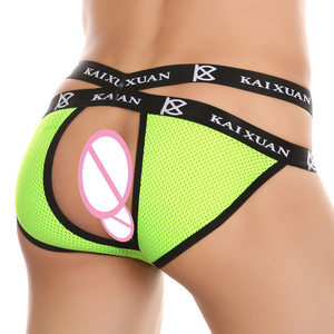 Slip Bikini da Uomo <span class=keywords><strong>a</strong></span> Vita Bassa, Sexy, Traspirante, in <span class=keywords><strong>Rete</strong></span>, con Schiena Scoperta, Stile Bodybuilding, di Design - Product Image 6