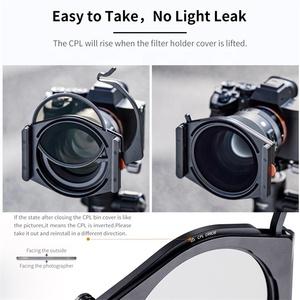 K & F Concept Bộ Giữ Bộ Lọc Ống Kính 100Mm CPL + ND8 + ND64 + ND1000 Bộ Lọc 67Mm 72Mm 77Mm 82Mm Vòng Tiếp Hợp - Product Image 3