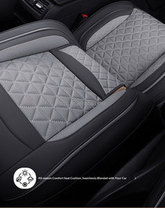 Fundas de Asiento de Coche de Cuero con Soporte Lumbar Integrado, Transpirables, Universales, para 5 Plazas, Compatibles con Citroën C3 <span class=keywords><strong>C4</strong></span> C5 Aircross Berlingo <span class=keywords><strong>Cactus</strong></span> - Product Image 4
