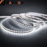 Bande LED SMD 2835 haute luminosité découpable 24V DC 8mm Blanc Froid/Chaud 140 LED Flexible Intelligente pour Décoration d'Escaliers Domestiques