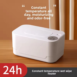 Boîte chauffante sans fil pour lingettes humides pour bébé, conteneur chauffant longue durée pour lingettes humides pour bébé avec réglage <span class=keywords><strong>de</strong></span> température ajustable - Product Image 1