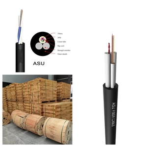 <span class=keywords><strong>สาย</strong></span>เคเบิลใยแก้วนำแสงแบบ Single Mode PBT สำหรับภายนอกอาคาร ยี่ห้อ ASU จำนวน 12 คอร์ ตัวนำทองแดง แบบแบน สำหรับติดตั้งบนอากาศ สำหรับเครือข่าย  ขายส่งจากผู้ผลิต - Product Image 6