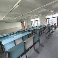 Planche en bois pliable avec pieds en fer pour les salles de classe universitaires tables et chaises connectées pour l'apprentissage des étudiants