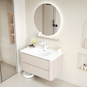 Meuble-lavabo mural moderne en contreplaqué laqué, résistant à l'eau et écologique, certifié CE, haute qualité, prix bas, direct usine - Product Image 3