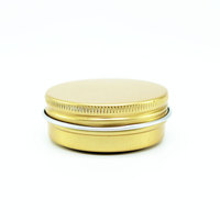 Pot vide en métal coloré pour cosmétiques, boîte en aluminium dorée, noire, blanche, argentée, pot à bougie à vis 15g 30g 50g 60g 100g 150g