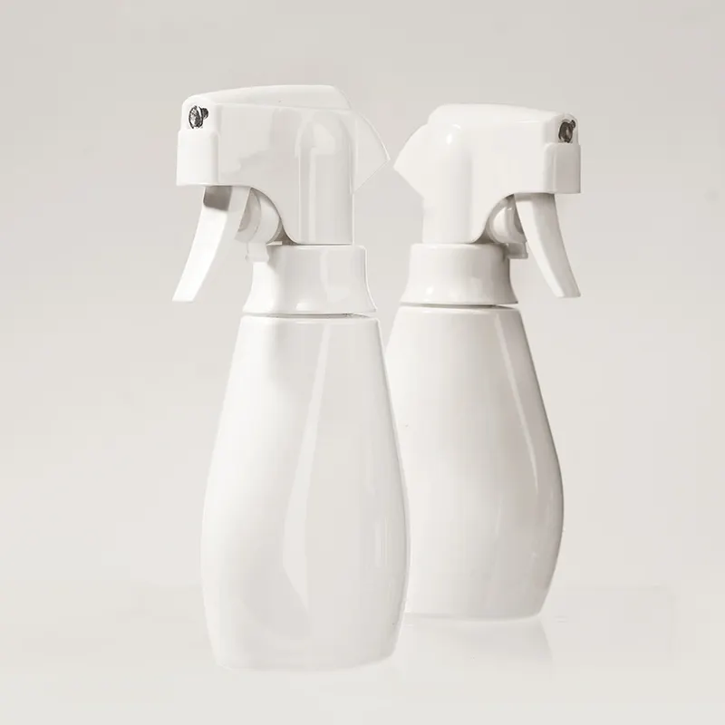 Botol semprot plastik PET 300ml, semprotan berkelanjutan kabut halus dengan tutup segel untuk penggunaan kosmetik