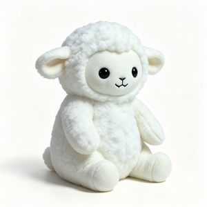 Peluche de oveja personalizado, Cordero de peluche, Peluche de oveja blanca, Lindo peluche de cordero, Peluche de oveja sentada - Product Image 2