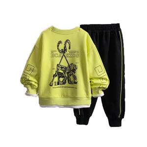 BCA Ensemble de vêtements pour garçons personnalisés pour enfants avec impression de dessins animés pour enfants de 11 à 12 ans Ensemble de pyjama Cadeaux de mode d'automne - Product Image 1