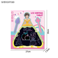 Tableau de dessin éducatif réutilisable à LED pour gribouillage et graffiti, petit format, effaçable, jouets éducatifs pour enfants, vente en gros à Guangzhou