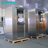 Cabine de douche à air pour salle blanche avec système interverrouillé, en acier inoxydable, pour l'élimination des particules, pour usine pharmaceutique