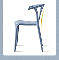 Chaise simple pour la maison, chaise de salle à manger pour restaurant, chaise de bureau de loisirs, chaise de négociation, chaise en plastique, chaise de professeur