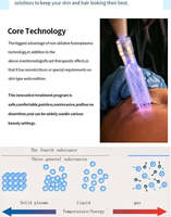 Appareil de beauté à plasma froid et ozone pour le visage, traitement nettoyant, machine de lifting cutané à jet plasma