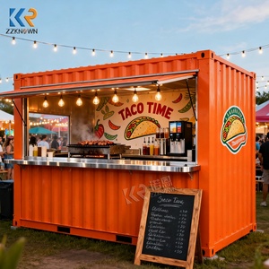 Mini Negozio Pop-up Mobile Bar Caffetteria Container Ristorante 40ft <span class=keywords><strong>Casa</strong></span> Modulare Container Fast-food Chiosco di Convenienza - Product Image 6